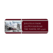 Étiquette Laissez Le Train De Neige Se Rendre (Devant)