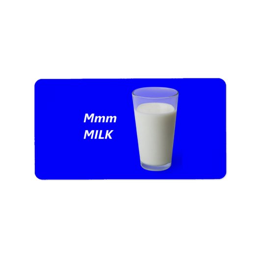 Étiquette LAIT Mmm (Devant)