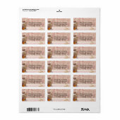 Étiquette Lait rustique peut style rustique sur bois (Feuille entière)