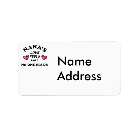 Étiquette L'amour de Nana (Devant)