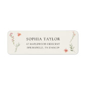 Étiquette L'amour est en fleurs Budget Fête de Mariage Thème (Devant)