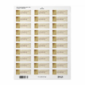 Étiquette L'amour vintage est patient (Feuille entière)