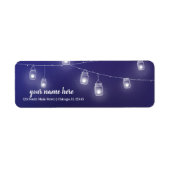 Étiquette Lampes à cordes modernes (Devant)