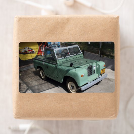 Étiquette Land Rover Series II SWB (En situation)