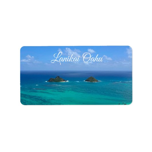 Étiquette Lanikai Oahu (Devant)