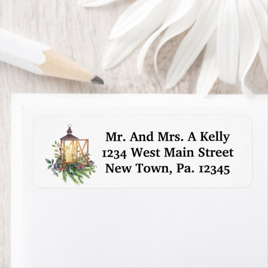 Étiquette Lanterne de vacances (En situation)