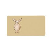 Étiquette Lapin. (Devant)
