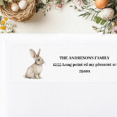 Étiquette Lapin de Pâques personnalisé