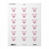 Étiquette Lapin de sécurité (Feuille entière)