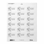 Étiquette Lâques d'adresses en gras (Feuille entière)