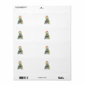 Étiquette L'arbre de Noël Kayak (Feuille entière)