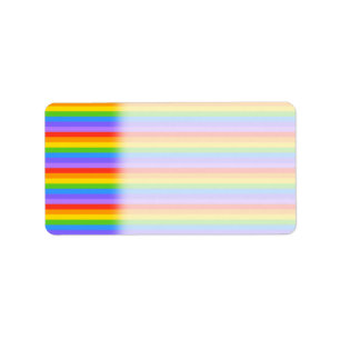 Étiquette L'arc-en-ciel barre le modèle