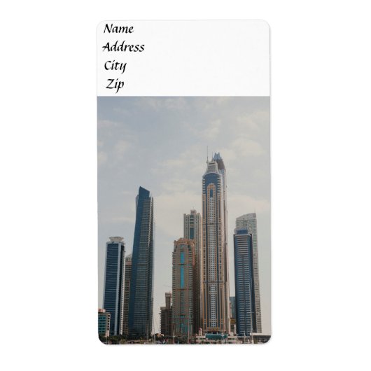 Étiquette L'architecture de Dubai Marina (Devant)