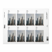 Étiquette L'architecture de Dubai Marina (Feuille entière)