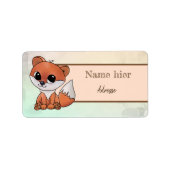 Étiquette Lard renard (Devant)