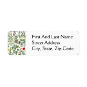 Étiquette Larousse Pine Cône Forêt Nature Art (Devant)