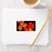 Étiquette L'art Abstrait des feux d'artifice (En situation)