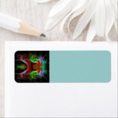 Étiquette L'art Abstrait du Carnaval (En situation)