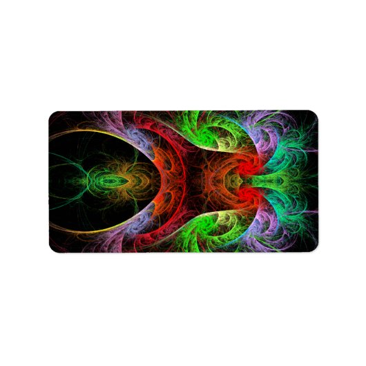 Étiquette L'art Abstrait du Carnaval (Devant)