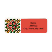 Étiquette L'art populaire ukrainien inspiré (Devant)