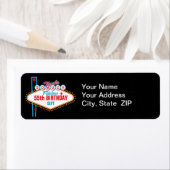 Étiquette Las Vegas Custom Merci (En situation)