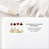 Étiquette Las Vegas Destination Retour Adresse (En situation)