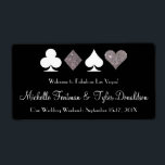 Étiquette Las Vegas Faux Parties scintillant en argent Étiqu<br><div class="desc">**Besoin d'une couleur différente du noir ? Cette carte peut être entièrement adaptée à votre événement, il suffit de cliquer sur l'option de personnaliser et de changer la couleur arrière - plan et même la couleur texte pour un look totalement personnalisé!** Parfait pour un Las Vegas glamour et glamour ou...</div>