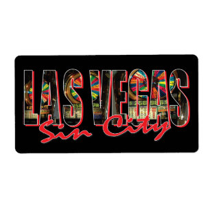 Étiquette Las Vegas Sin City