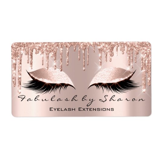 Étiquette Lashes de Rose d'extension Leonor Maquillage Artis (Devant)