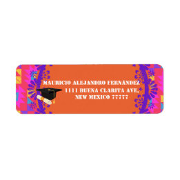 Étiquette Latino Papel Picado espagnol | Catégorie d'année