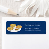 Étiquette Latkes souriants Sauce pomme à la crème aigre (En situation)