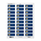 Étiquette Latkes souriants Sauce pomme à la crème aigre (Feuille entière)