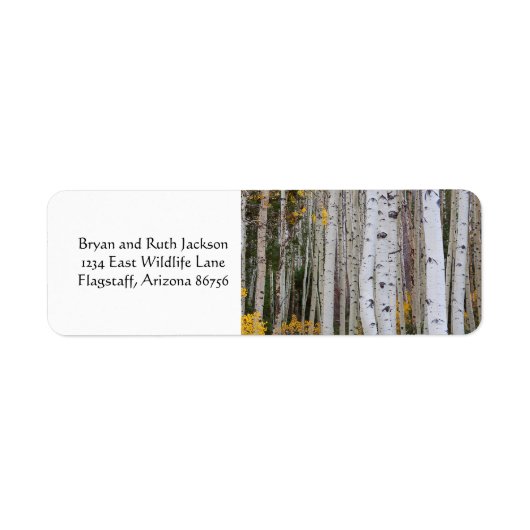 Étiquette L'automne dans le Aspen's (Devant)