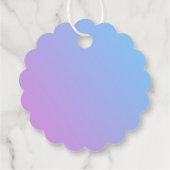 Étiquette lavande et bleue avec ficelle (Dos)