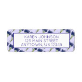 Étiquette Lavandula Lavender Bund Herbe Jardin Fleur Violet (Devant)