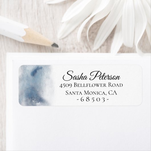 Étiquette Lave-linge couleur bleu (En situation)