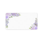 Étiquette Lavender Floral Blank do-it-yourself Imprimer Mari (Devant)