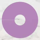 Étiquette Lavender Floral Wine Glass (Dos)