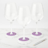 Étiquette Lavender Floral Wine Glass (Lot)