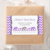 Étiquette Lavender Grey Elephant Parade Bouteille d'eau Étiq (En situation)