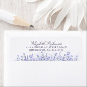 Étiquette Lavenders Floral Purple Élégant (En situation)