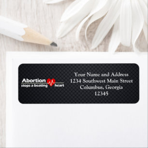 Étiquette L'avortement stoppe un coeur qui bat, Pro-Life
