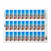 Étiquette ldp POSITANO - Côte d'Amalfi - Panorama (Feuille entière)