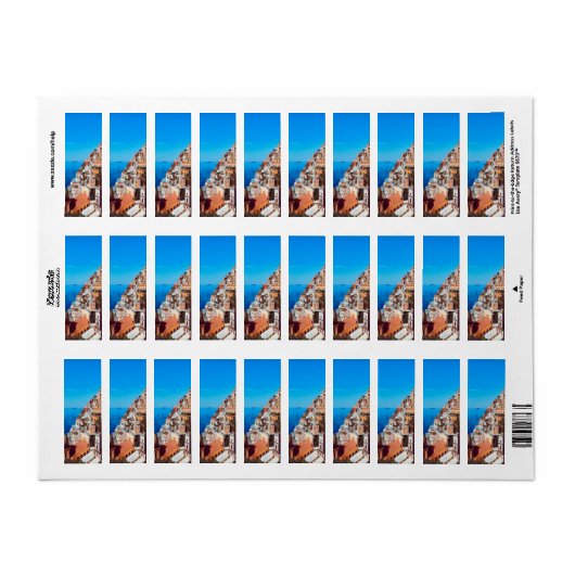 Étiquette ldp POSITANO - Côte d'Amalfi - Panorama (Feuille entière)