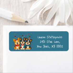 Étiquette Le 4 Juillet Pembroke Welsh Corgi Dogs