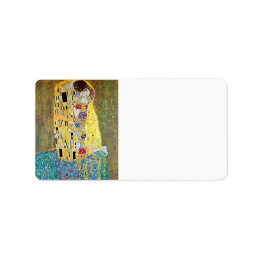 Étiquette Le baiser 2 par Gustav Klimt (Devant)