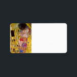 Étiquette Le baiser de Gustav Klimt<br><div class="desc">Ce tableau intitulé The Kiss est réalisé par le célèbre artiste Gustav Klimt. À propos de Gustav Klimt Gustav Klimt était un peintre symboliste autrichien et l'un des membres les plus importants du mouvement de sécession de Vienne. Il est devenu l'un des membres fondateurs et président de la Wiener Sezession...</div>