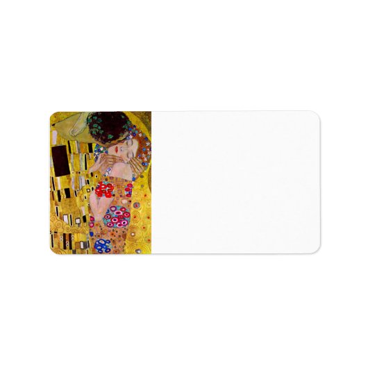 Étiquette Le baiser de Gustav Klimt (Devant)