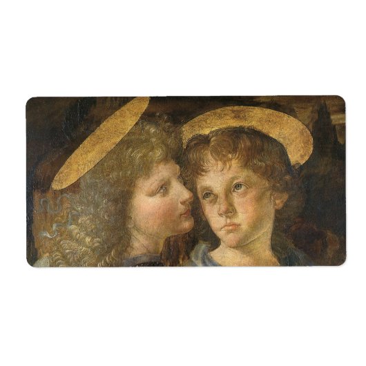 Étiquette Le baptême de Léonard de Vinci des anges du Christ (Devant)