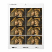 Étiquette Le baptême de Léonard de Vinci des anges du Christ (Feuille entière)